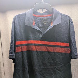 Banana Republic Polo Blue/Red Stripes Mens XL